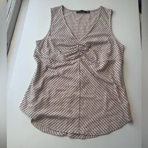 Doe & Rae Striped Sleeveless Blouse